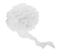 Gogogmee Ruban de Dentelle Plissé à Bordure Festonnée 6 Cm Blanc, 40 Mètres Tissu à Volants Brodé Floral pour Couture, Loisirs Créatifs et Décoration Vintage