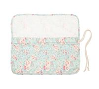 Gogogmee Sac Organisateur pour Pinceaux de Peinture Toile Rose Très Capacité avec Emplacements Individuels Pochette Roulante Pratique pour Crayons et Pinceaux Art Trousse Portable pour