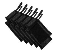 Gogogmee Sachets à Savonnette Noirs Lot de 10 en Fibre de Nylon Filets Moussants pour Mousse Riche et Nettoyage en Profondeur Bain pour Savons Cosmétiques et Toilette