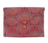 Gogogmee Sacoche Brocart Chinois Épais pour Rangement Écritures Bouddhistes Fermeture Nœud Chinois Portable et Pratique pour Voyage et Randonnée