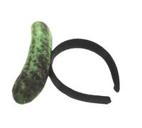 Gogogmee Serrage-tête en Peluche Verte de Concombre Réaliste, Accessoire de Costume Original pour Cosplay et Fêtes Dhalloween ou Noël