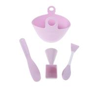 Gogogmee Set Bol Mélangeur Silicone pour Masque Facial Kit Portable avec Spatules et Applicateur Soin Visage Doux et Facile à Nettoyer pour Peau Sensible pour Voyage