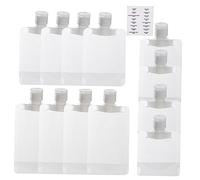Gogogmee Set de Bouteilles Rechargeables Pratiques en Pel 30ml 50ml 100ml pour Distributeur de Gel Bain et Lotion, pour Voyage et Transport sans Gaspillage