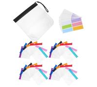 Gogogmee Set de Sachets Transparents Auto-adhésifs pour Pochettes Mini Zip Colorées Organisateur Portable pour Pilules Sacs de Rangement Compacts avec Fermeture Glissière Voyage et Usage