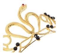 Gogogmee Snake Headband Egyptian Queen Crown Hair Accessories For Women Lightweight Rhinestone Bridal Tiara For Wedding Birthday Party Halloween