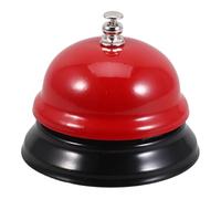 Gogogmee Sonnette de Comptoir Rouge Cloche de Service Antibruit pour Cuisine Restaurant Bureau Jeux Événements