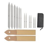 Gogogmee Souches et Tortillons en Papier Papier de Verre pour Affûtage Pointeur Taille-Crayon - Kit Complet D’Outils de Dessin et Esquisse Paquet Gris Foncé pour Artistes et Étudiants