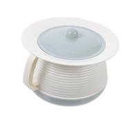 Gogogmee Spittoon avec Poignée et Couvercle Pot de Chambre Plastique Épais pour Garçon Fille et Personnes Âgées Seau Urinal Domestique Portable et Stable Usage Multipurpose à