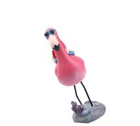 Gogogmee Statue De GNOME en Résine Décoration De Jardin Délicate Et Charmante Flamant Rose