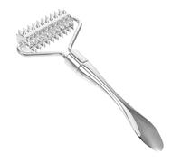 Gogogmee Stick de Massage Visage Acier Inoxydable Argenté Roller Facial pour Relaxation Musculaire Labsorption de Crème Contour des Yeux Favorise Éclat et Fermeté Peau