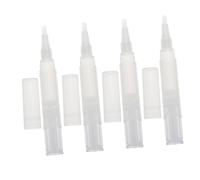 Gogogmee Stylo à Huile Essentielle Vide 4 Pcs 4 Ml Embout En Silicone Rotatif Pour Cuticules Femme Usage Salon Manucure Cosmétique Transportable