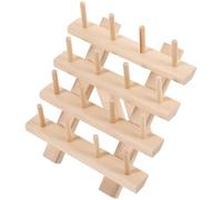 Gogogmee Support Bobine Fil Couture Bois Multifonction Organiseur de Fil à Coudre Compact et Résistant Porte-bobines Pratique pour Broderie et Couture Facile à Installer Adapté Aux Bobines