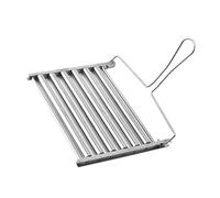 Gogogmee Support De Barbecue à Saucisses Acier Inoxydable Panier à Grillades pour Barbecue Extérieur Accessoire De Camping