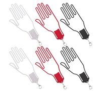 Gogogmee Support de Golf en Plastique Robuste, Lot de 6 Supports Ventilés pour Séchage et Rangement de Moufles, Compatible Paquet de Golf, Accessoire Pratique pour Golfeurs Actifs,