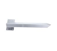 Gogogmee Support de Jardin piquets de clôture stabilisateur de Poteau de clôture Support Fixe de piquets au Sol galvanisé