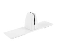 Gogogmee Support de Pince de Séparation de Bureau en Alliage D'aluminium, Clip Réglable pour Panneaux de 4-20 Mm, Support de Base Blanc pour Cloison Verticale, Accessoire D'organisation