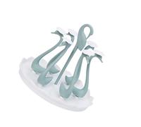 Gogogmee Support de Rangement pour Tasses Plastique avec Motif Cygne Porte Gobelets Rotatif Bras pour Cuisine et Maison Séchage et Organisation Couleur Bleue