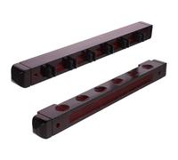 Gogogmee Support Mural Bois pour Queues de Billard Porte-bâtons de Billard Bois Rouge Vin Rack de Rangement pour Queues et Supports à Support Polyvalent pour Accessoires