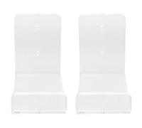 Gogogmee Support Mural pour Skateboard en Acrylique Lot de 2, Porte Planche à roulettes et Longboard Horizontal, Support de Rangement Mural Résistant pour Snowboard, Fixation