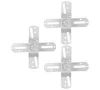 Gogogmee Support Plafonnier en Fer Argenté 3pcs Kit de Fixation pour Éclairage Suspendu Design Moderne et Élégant pour Montage Mural Polyvalent