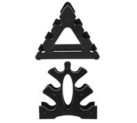 Gogogmee Support pour Haltères en Plastique à Plusieurs Niveaux - Porte-Haltères Compact Design Triangulaire et Motif Feuilles - Support de Sol Stable pour Salle de Sport à Domicile