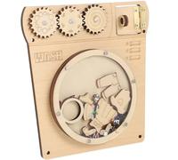 Gogogmee Tableau D'activités Éducatif en Bois pour Tout-Petits, D'éveil Scolaire Interactif, Planche Inachevée 1 Pièce, Développement Créativité et Résolution de Problèmes, Présent