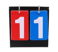 Gogogmee Tableau de Score Portable Mini en Papier et Polypropylène Noir, Compteur Manuel à Chiffres Gras pour Volleyball, Basket-Ball et Tennis de Table, Affichage Sportif Stable