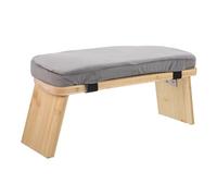 Gogogmee Tabouret de Contemplation Pliant en Bois Gris 30 Petit Banc à Genoux Ergonomique pour Yoga et Prière Siège D’Équilibre Portable pour Maison Temple et Voyage