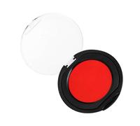 Gogogmee Tampon Encreur Portable Rond Mini Coussin Encreur Rouge PVC Accessoire Bureau Compatible Divers Encre à Base Huile pour Documents et Comptabilité