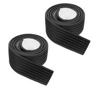 Gogogmee Tapis D’Escalier Auto-Adhésif Noir 2 Pièces pour Lit Superposé et Mezzanine Coussins en Mousse Antidérapante à Double Couche Protection Amortissante pour Marches D’Échelle