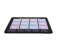 Gogogmee Tapis de Souris Calendrier 2026 avec Jours Fériés, Antidérapant, 28 Cm, sous-Main Fin et Portable pour Ordinateur Portable, Accessoire Bureau pour Gaming, Travail et Études