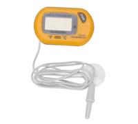 Gogogmee Thermomètre Mini Numérique pour Aquarium Haute Précision Étanche et Compact pour Poissons Affichage Large et Capteur Fiable Usage Intérieur et Extérieur Couleur Jaune