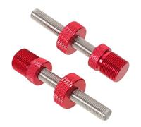 Gogogmee Tige de Fixation Carrée Anti-Desserrage pour Boîtier de Pédalier Vélo Vis M8 Filetée Rouge 2 Pièces Outil de Centrage Boîtier Pédalier VTT Montage Sécurisé et Démontage Facile