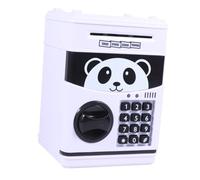 Gogogmee Tirelire Garçon Fille ATM Sécurisée avec Détection Billets et Rangement Panda Coffre Fort Économies Jeu Educatif