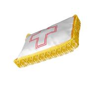 Gogogmee Tissu de Recouvrement pour Urne Funéraire en Soie Imprimée Croix Blanche Housse de Cercueil Cinerary Fournitures Funéraires pour Cérémonie de Crémation Tissu Sacré et Solide