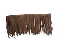 Gogogmee Toit Paille Artificiel Ignifuge Gris Noir pour Jardin Pergola Chaume Synthétique Décoratif Résistant Soleil et Intempéries Toiture Imitation Chaume Naturelle pour Gazebo Extérieur