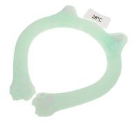 Gogogmee Tour de Cou Rafraîchissant Réutilisable à 28°c, Anneau de Refroidissement Vert, Tube Refroidissant pour Soulagement Thermique, Compresses Froides pour L'été, Usage Intérieur