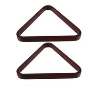 Gogogmee Triangle de Billard en Bois Massif 572 MM Lot de 2 Triangles pour 9 Boules de Billard Support Râtelier et Snooker Rouge Foncé