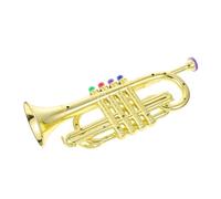Gogogmee Trompette Simulée Plastique pour Garçon Fille Instrument de Musique Coloré Odeur Modèle Réaliste pour Initiation Musicale des Garçons et Filles