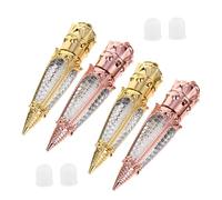 Gogogmee Tube De Gloss Vide 10 Pcs 5 Ml Petit Format Flacon De Rouge à Lèvres Rond Doré Rose Pour Maquillage Lèvres Femmes Voyage Usage Quotidien