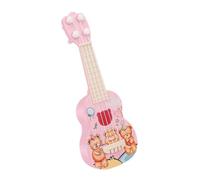 Gogogmee Ukulélé pour Garçon et Filles 26 Cm en Plastique, Guitare pour Débutant, Instrument à Cordes Miniature Design Cartoon Ours, Musical Éducatif pour Apprentissage et Fête