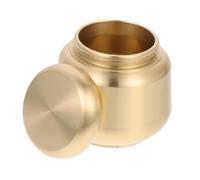 Gogogmee Urne Cendrier Ronde Cuivre Miniature pour Cendres Animales Caisse de Rangement Simple Surface Polie et Urne Funéraire Décorative pour Animaux