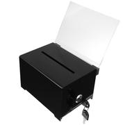 Gogogmee Urne En Acrylique 12x15,9x10,2 Cm Boîte à Dons Avec Serrure Boîte à Suggestions Sécurisée Pour Collecte De Fonds Et Votes Publics