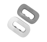 Gogogmee Verrou de Sécurité Bébé 2 Pcs Blanc en Abs pour Porte de Réfrigérateur et Armoire Double Bouton, Facile à Ouvrir pour Adultes, Protège Garçon et Filles