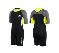Gogokids Shorty Combinaison de Plongée Enfant, Neoprene 2.5MM Maillot de Bain pour Natation Activités Aquatiques 2-10 Ans