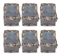 Gogoku Lot de 6 pochettes Molle tactiques Molle Compact Utility EDC Sac banane ACU