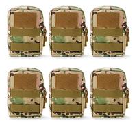 Gogoku Lot de 6 pochettes tactiques Molle Compact Utility EDC Sac banane CP