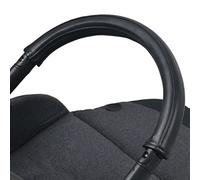 gogolotom Housse de poignée en cuir synthétique compatible avec les poussettes Cybex Melio Carbon - Housse de protection pour accoudoir de poussette (pour pare-chocs de bébé, noir)