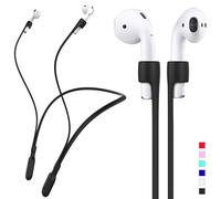 GOGOSODU Sangle Airpods compatible en silicone avec connecteur de cble anti-perte, tour de cou de sport compatible avec Airpods Pro 2me/Airpods