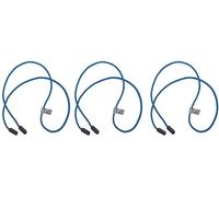 GoGrip XL - Cordons de lunettes extra larges et solides pour des montures de lunettes plus épaisses, Bleu sarcelle X3, M